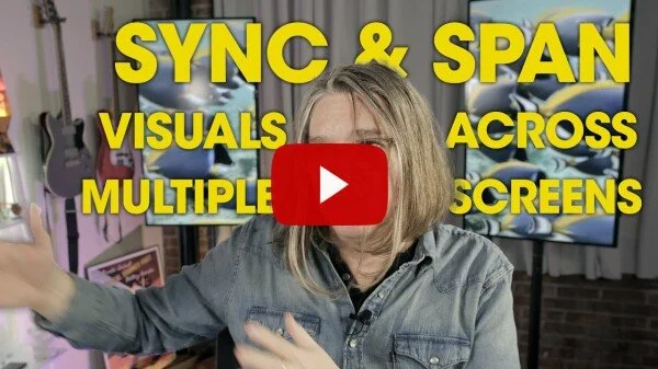 Visibox über mehrere Bildschirme hinweg synchronisieren und spannen