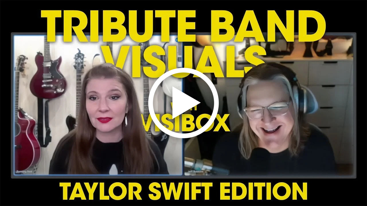 Visuales para una banda tributo a Taylor Swift