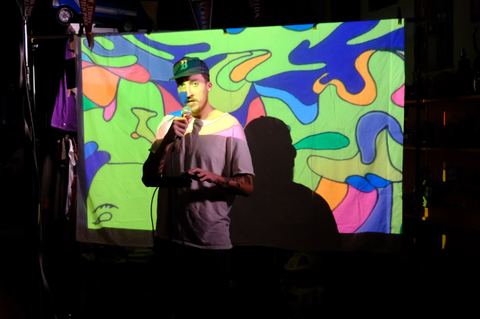 Jesse The Tree actuando con Visibox