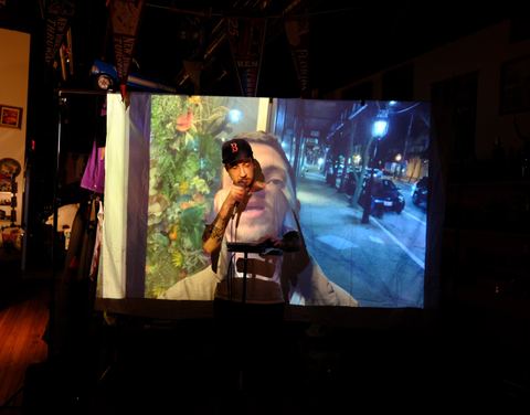 Jesse The Tree actuando con Visibox